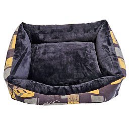 Obrázek pro produkt Pelech černý se žlutým vzorem 50X70 cm